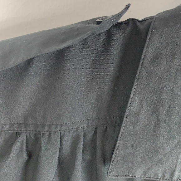 Priority ONE black short sleeved button top 18 - Picture 4 of 7